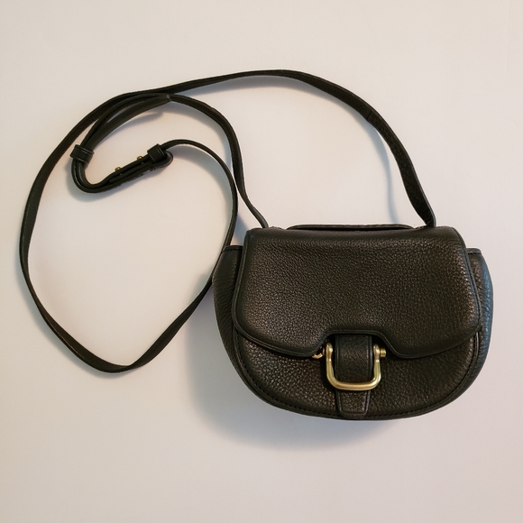 J. Crew Handbags - J Crew small black leather cross body purse